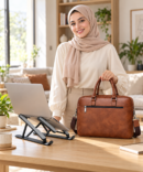 شنطه لابتوب كروس Jeep + ستاند اللاب توب القابل للطي - انداكس